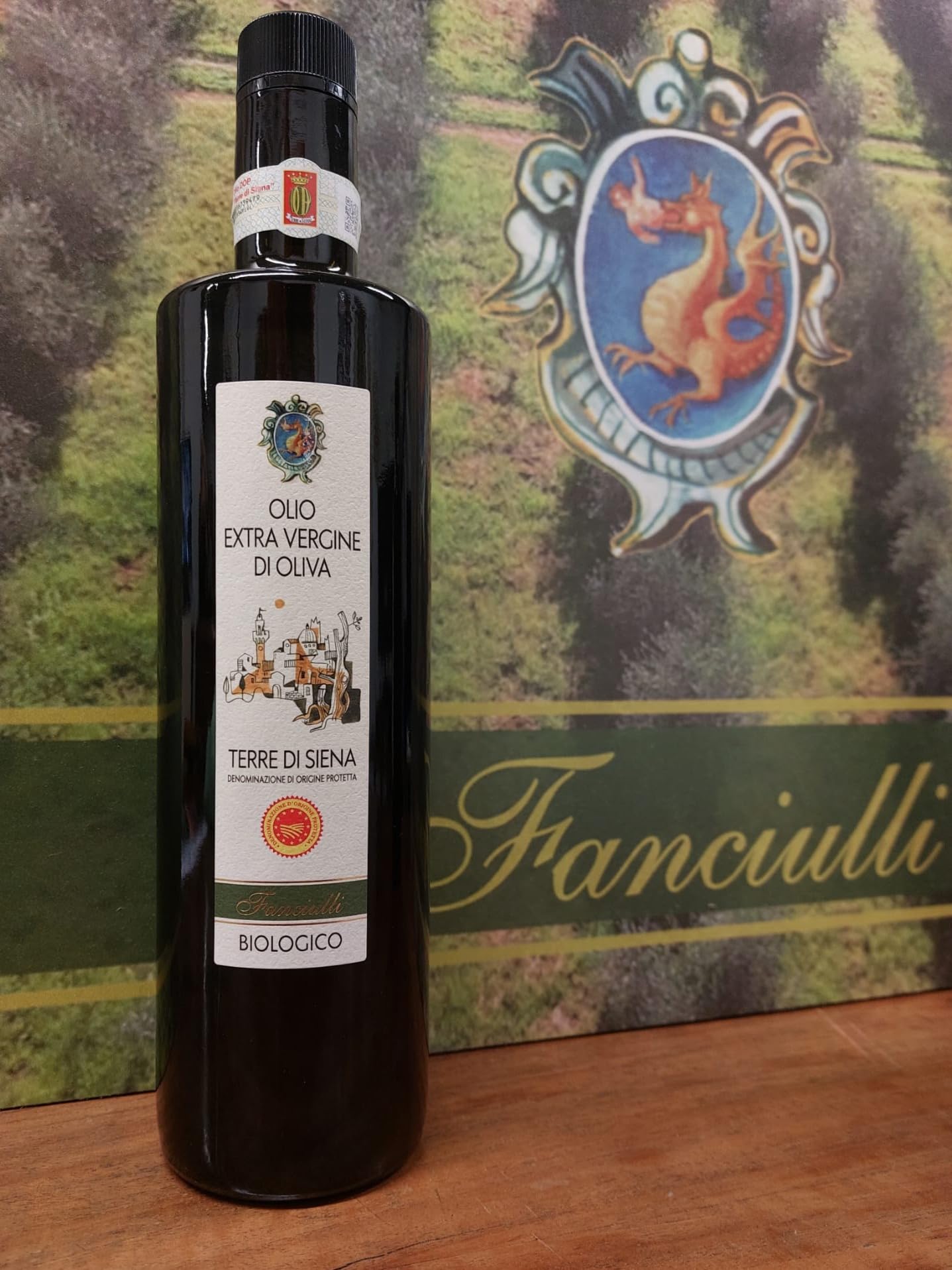 Olio Fanciulli nuovo - DOP Terre di Siena - bottiglia 0,75 L - campagna olivicola 2025/2026