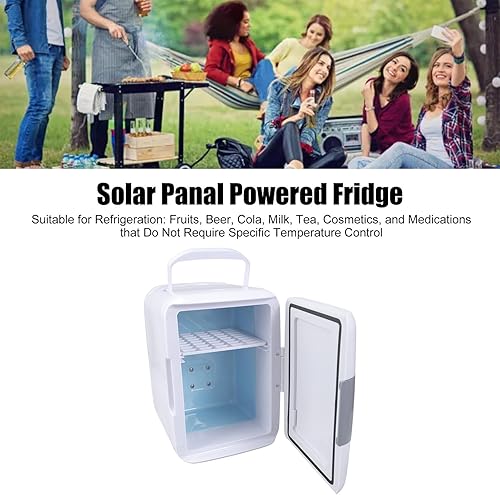 Miniatura 2 de Refrigerador solar compacto con panel eficiente Refrigerador solar portátil con caja de batería para acampar y viajes de pesca Enfriamiento de