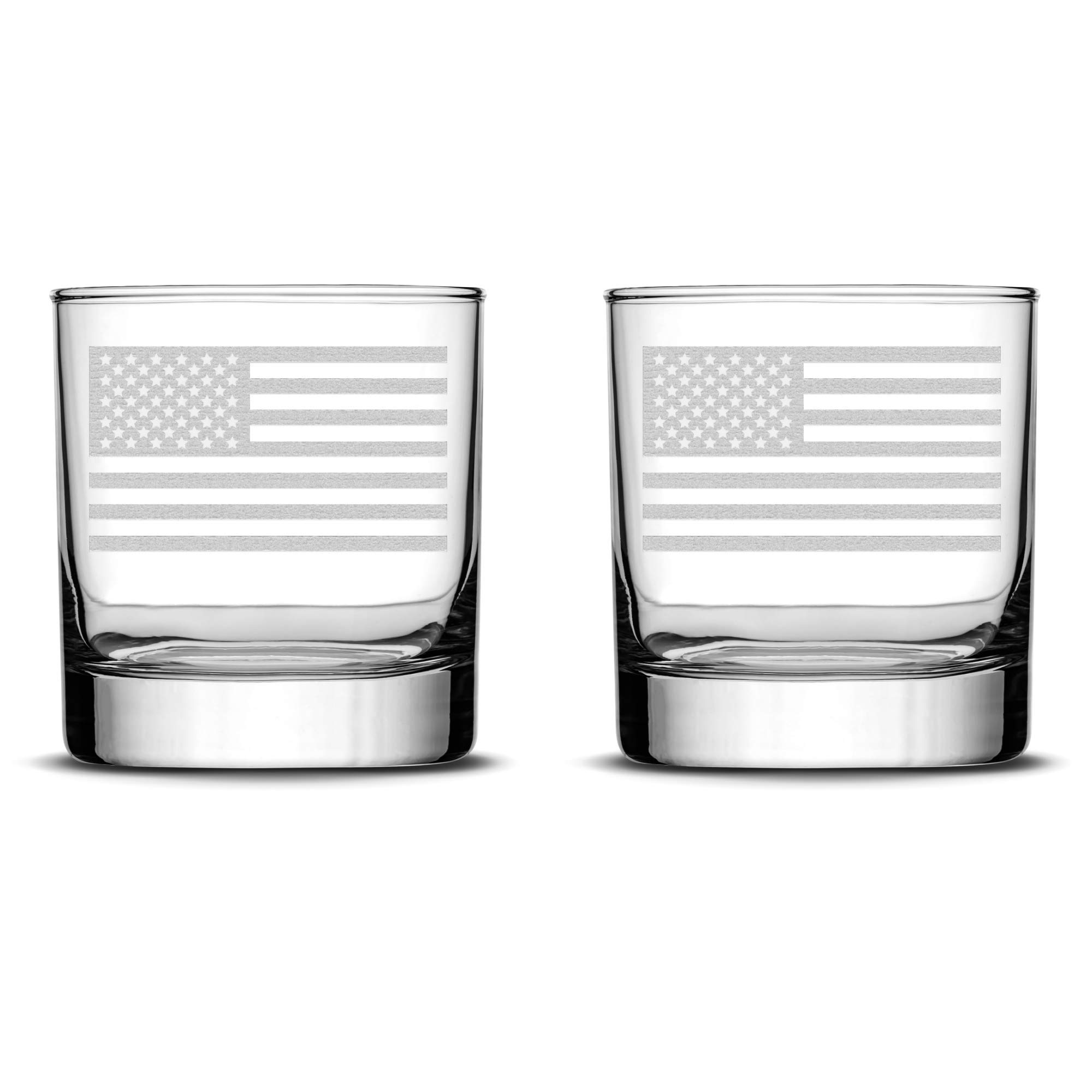 Integrity Bottles American Flag Whiskey Glasses