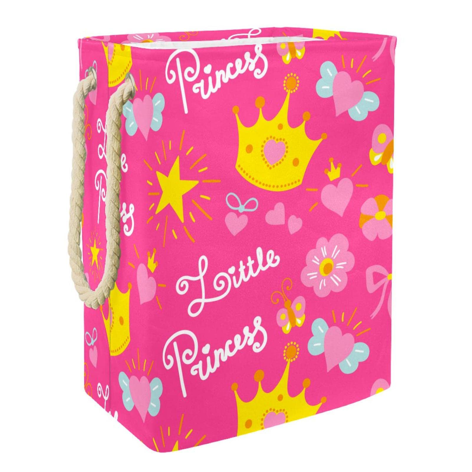 Panier à linge imperméable avec poignée grand sac de rangement floral