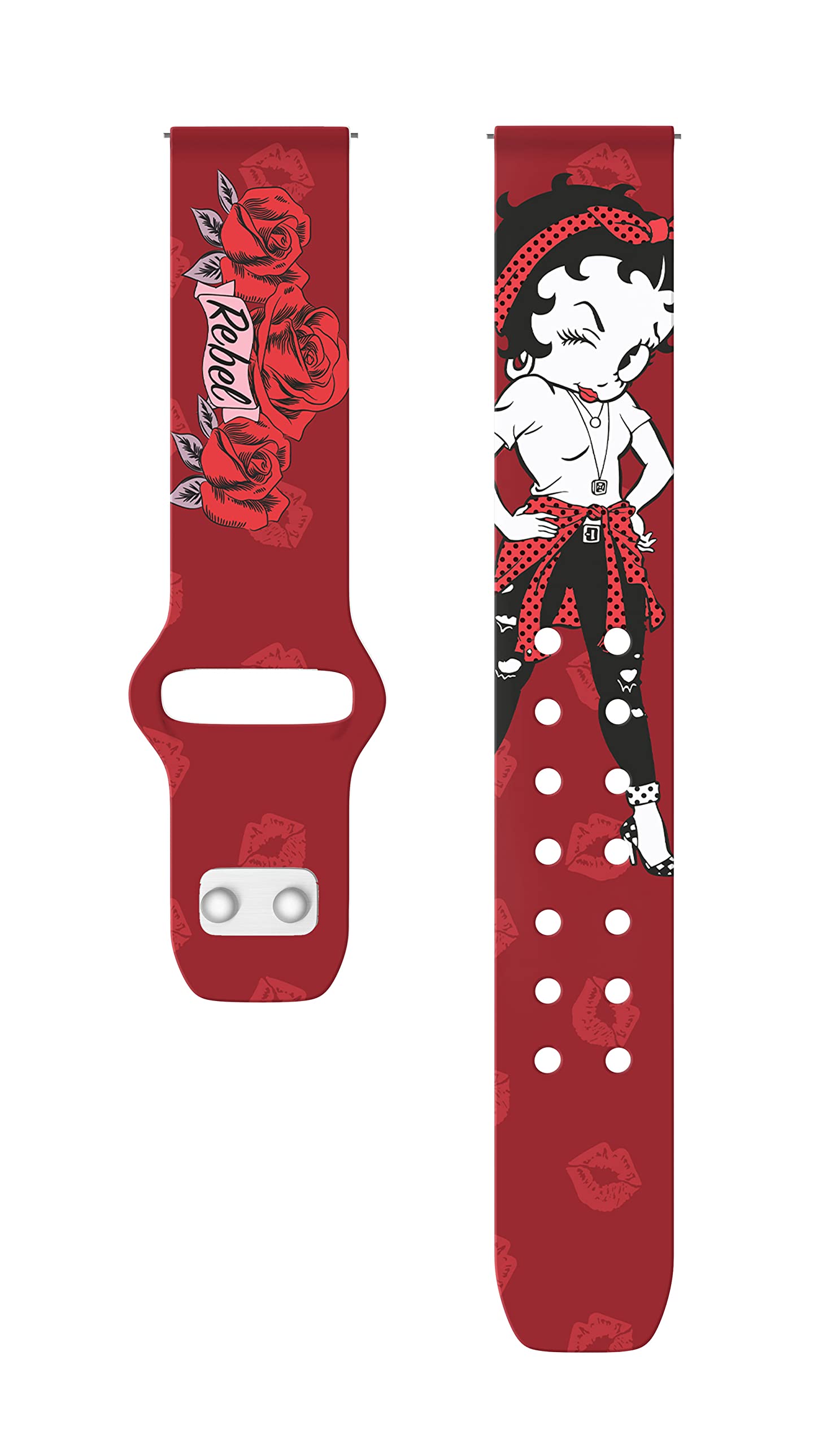 Affinity Bands Betty Boop Romantic Rebel HD Watch Band Compatible with Samsung Galaxy Watch (20mm Short Fearless)