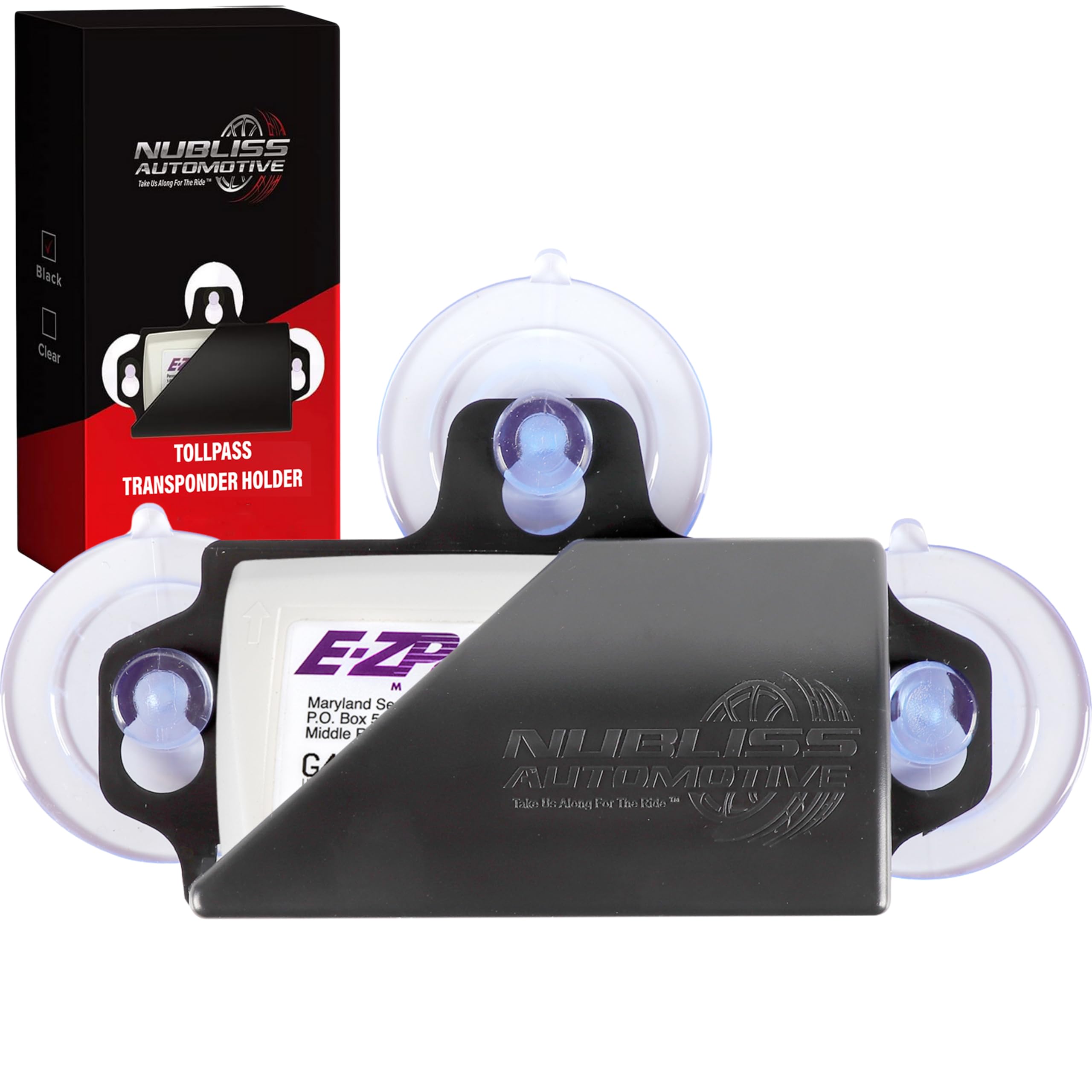 EZ Pass Holder. Super Strong Holder with Suction Cups Holds Tightly to Your Car Windshield