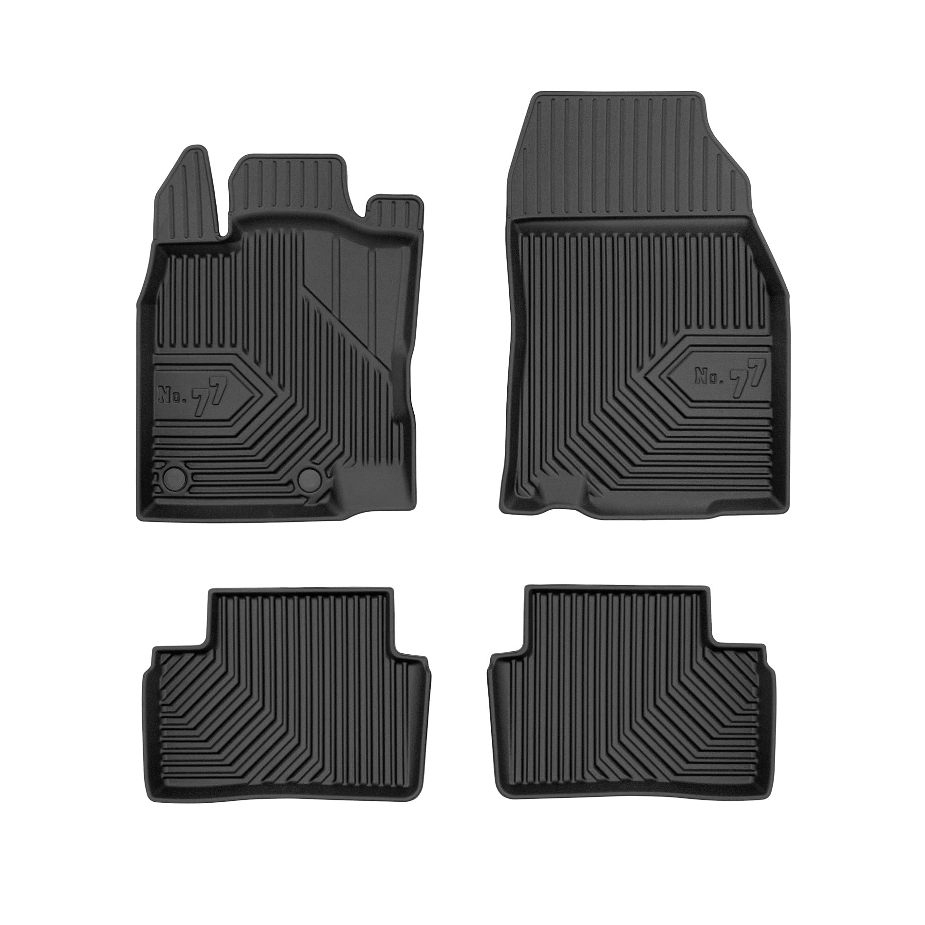 FROGUM No.77 Alfombrillas para Coche Alfombras para Renault Kadjar 2015-2022 | Borde Alto | para Todo el año | Tamaño