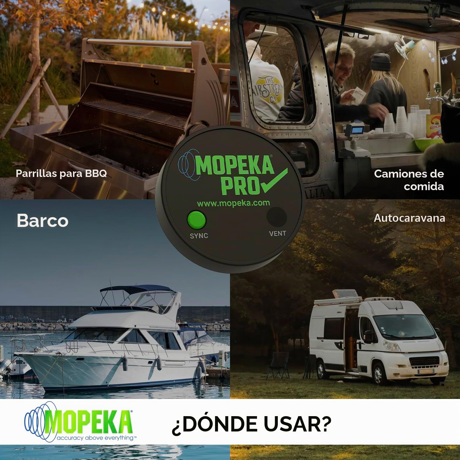 Mopeka Pro Check - Sensor Universal Ultrasónico Bluetooth Para Tanques De Aluminio, Plástico Y Polietileno Perfecto Parrillas Propano, Agua Campistas Nivel
