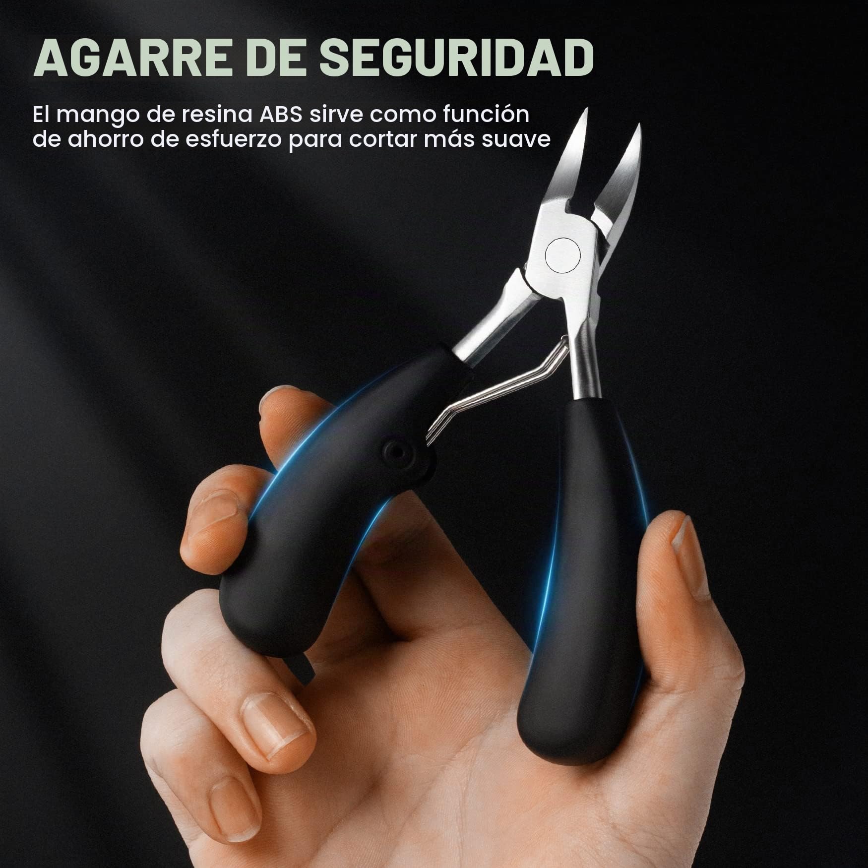BEZOX Precisión Alicates Cortaúñas de Para Uñas Gruesas o Incrustadas