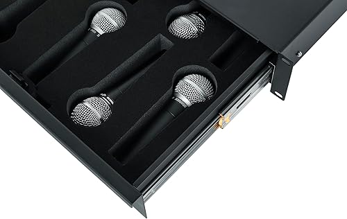 Vista 49 de Gator Rackworks GRW-DRWSH3 - Cajón de montaje en rack de 3U con cerradura, 10 pulgadas de profundidad