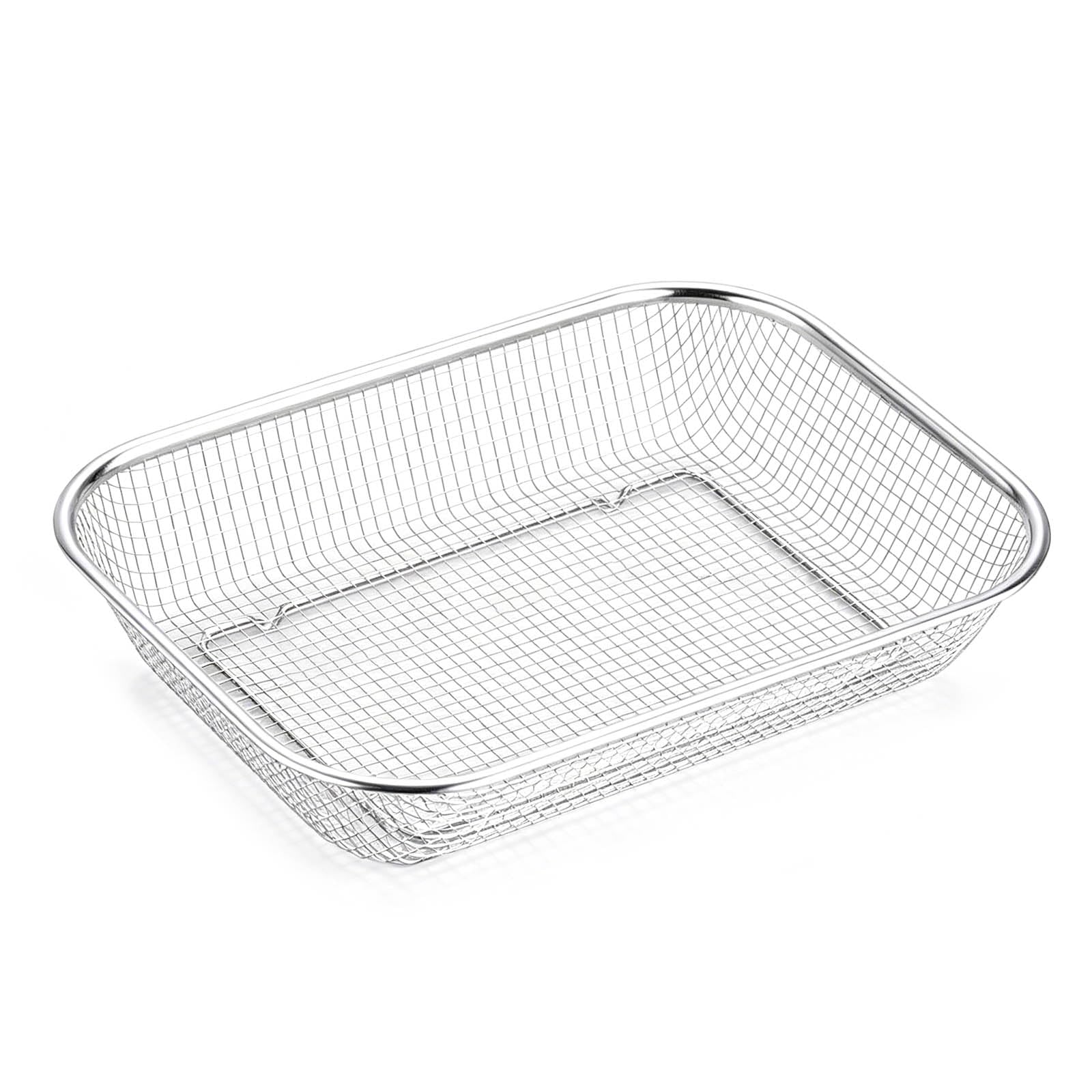 Tsophreniq Dishwasher Utensil Basket Mesh Drain Safe Stainless Steel Thorough Clean Dishwasher Silverware Basket for Small Stainless Steel Tool Owner Strong Silverware Planner