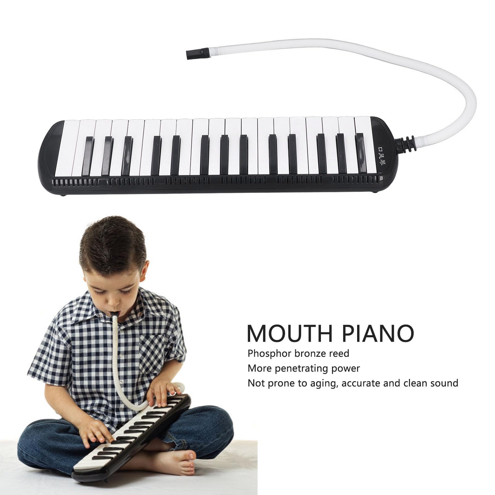 Pianoforte a bocca, Melodica, layout semplice, precisamente adatto agli studenti per aule di musica