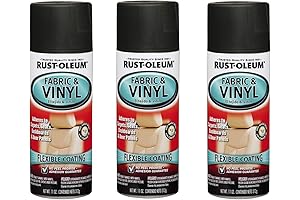 Rust-Oleum Fabric & Vinyl Spray Paint: Refresh Worn Surfaces with Flat Black