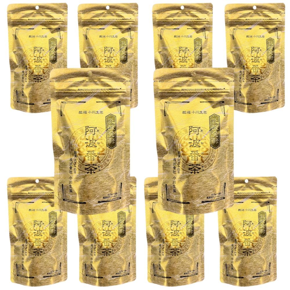 阿波番茶　小川　9セット　徳島乳酸発酵　珍しい Amazon.co.jp: 乳酸発酵阿波番茶 1.5g×15包 1袋 小川生薬 創業大正14