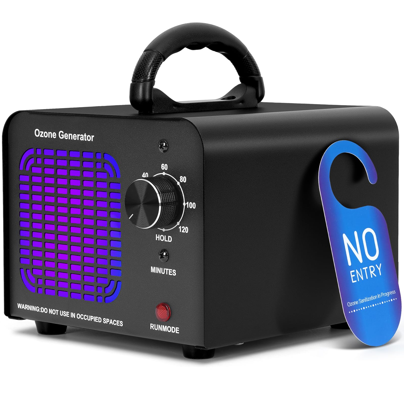 ODUOD Ozone Generator 10,000mg/h,Ozone Machine,For Car/Home/Smoke/Pet Odor(Black)-