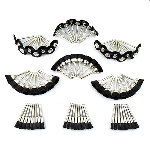 Miniatura 7 de Merryland RMTA072C1 - Juego de cepillos de acero para Dremel, paquete de 72, incluye bolígrafo, rueda, taza, pulido, cepillos finales, accesorio