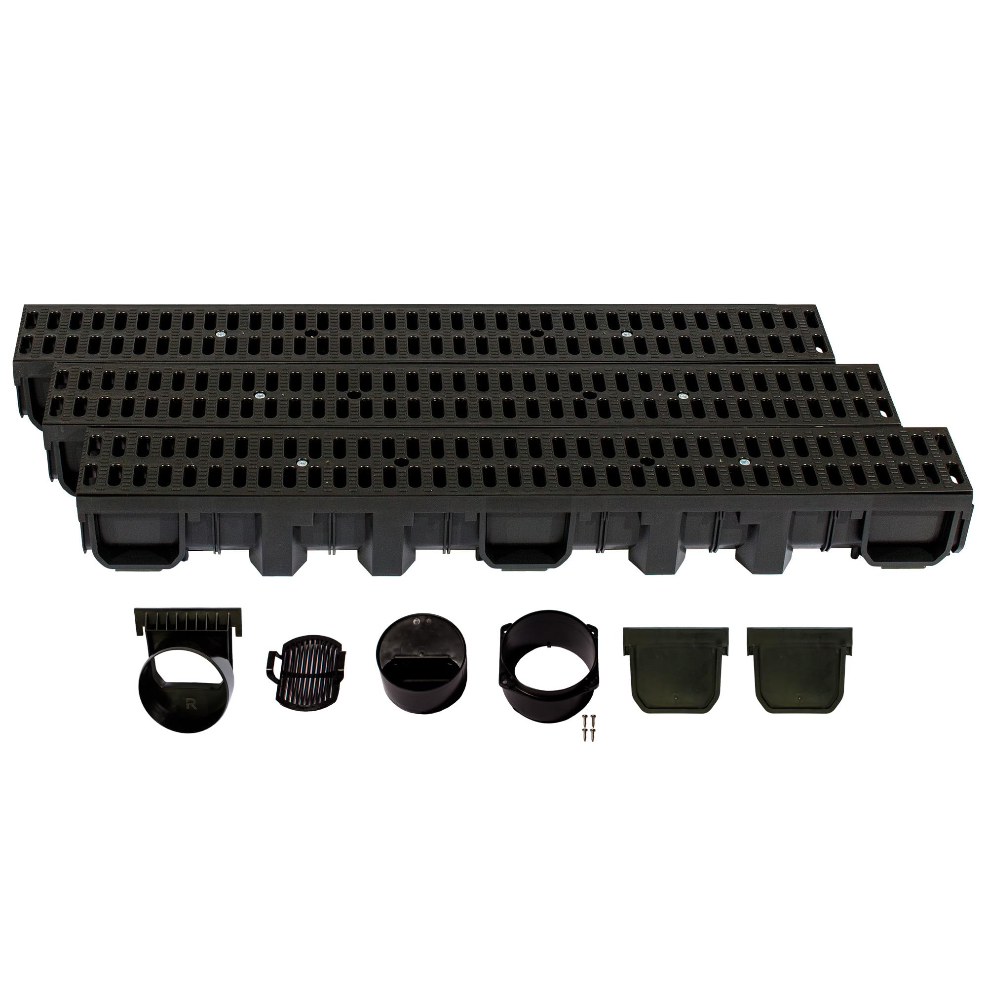 ScarMaxx - Entwässerungsrinne Set - Bodenrinne - Stegrost Classic Schwarz - Bild 29 von 91