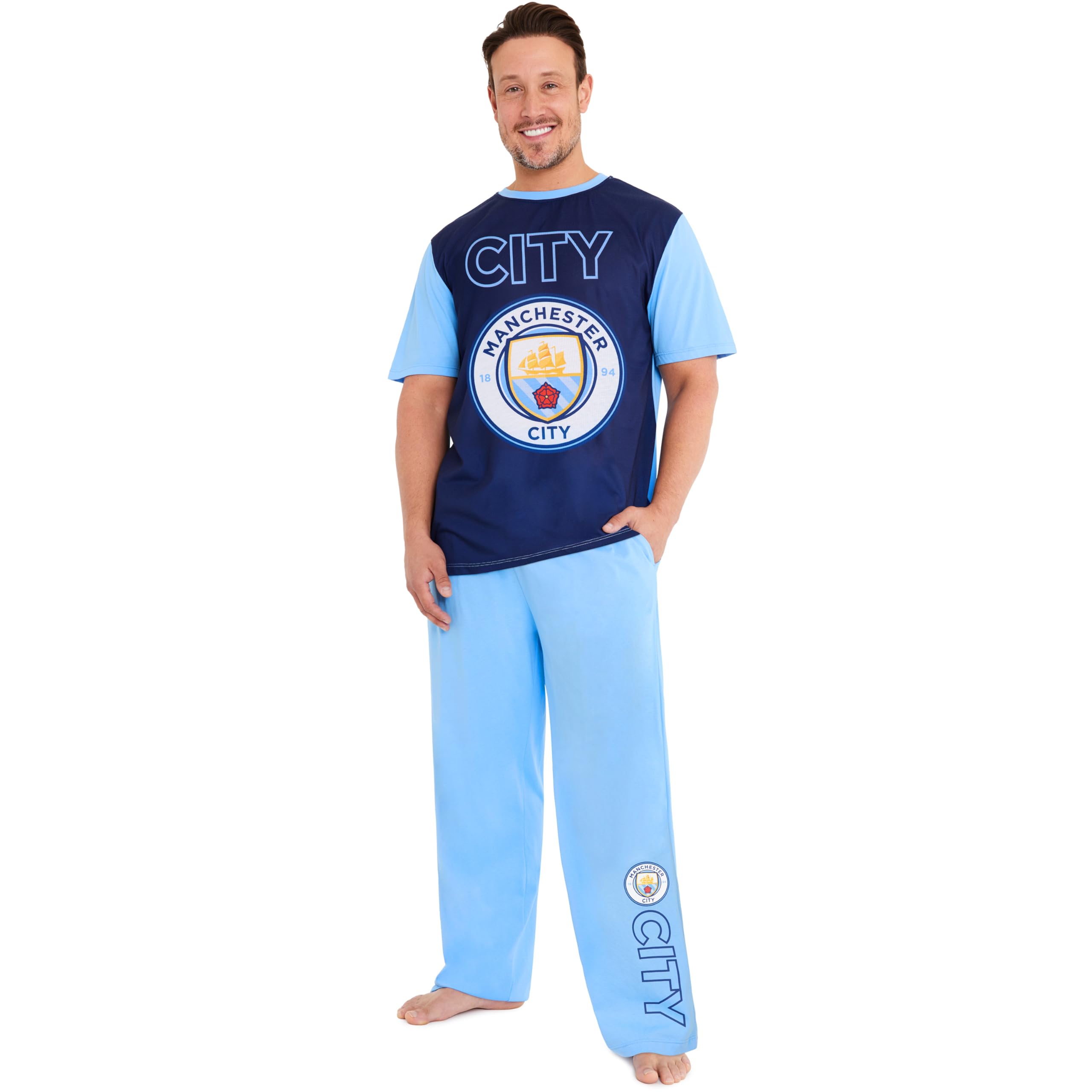 Men's Pyjama Set S-3XL, T-Shirt with Cotton Trousers, Short Sleeve Pyjamas, Nightwear, Gifts for Men-image-23