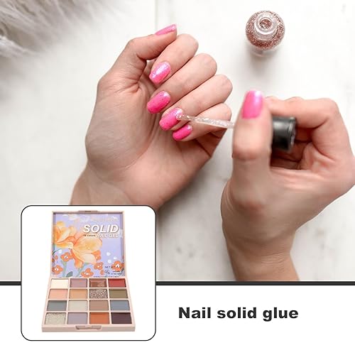 Miniatura 6 de Ipetboom 1 caja de esmalte de uñas de gel sólido, paleta de esmalte de gel de 16 colores, paleta de gel de manicura, geles de esmalte de uñas,
