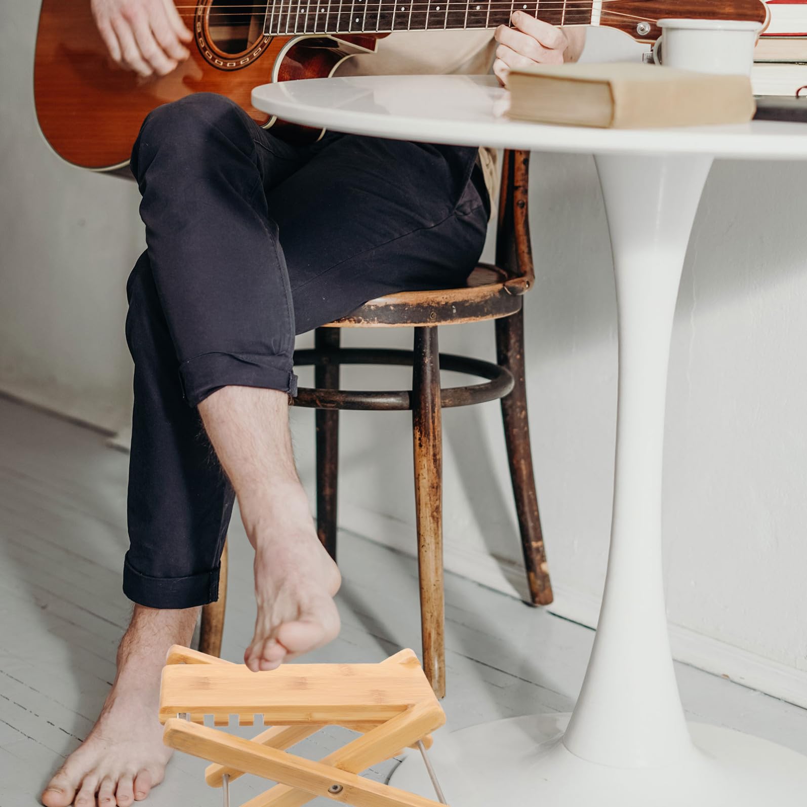 Gitarren Höhenverstellbarer Fußhocker Gitarre Klassische
