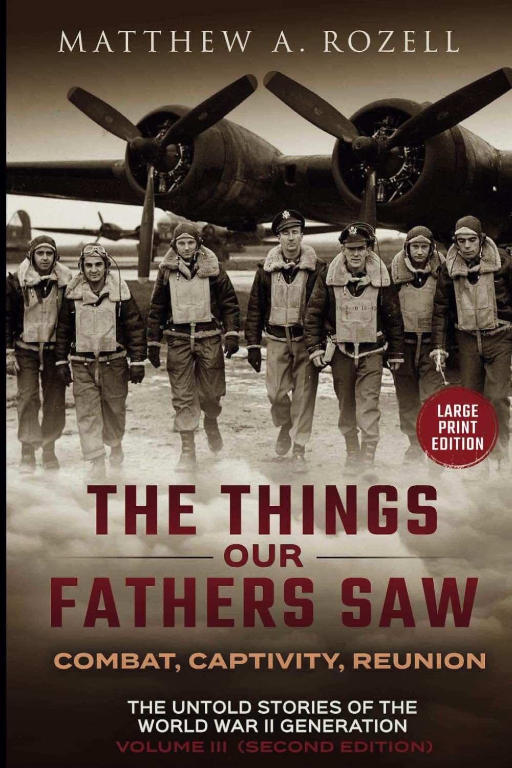 War in the Air-COMBAT, CAPTIVITY, AND REUNION -LARGE PRINT EDITION: The Things Our Fathers Saw-The Untold Stories of the World War II ... 3 (MATTHEW ROZELL BOOKS-LARGE PRINT EDITIONS)