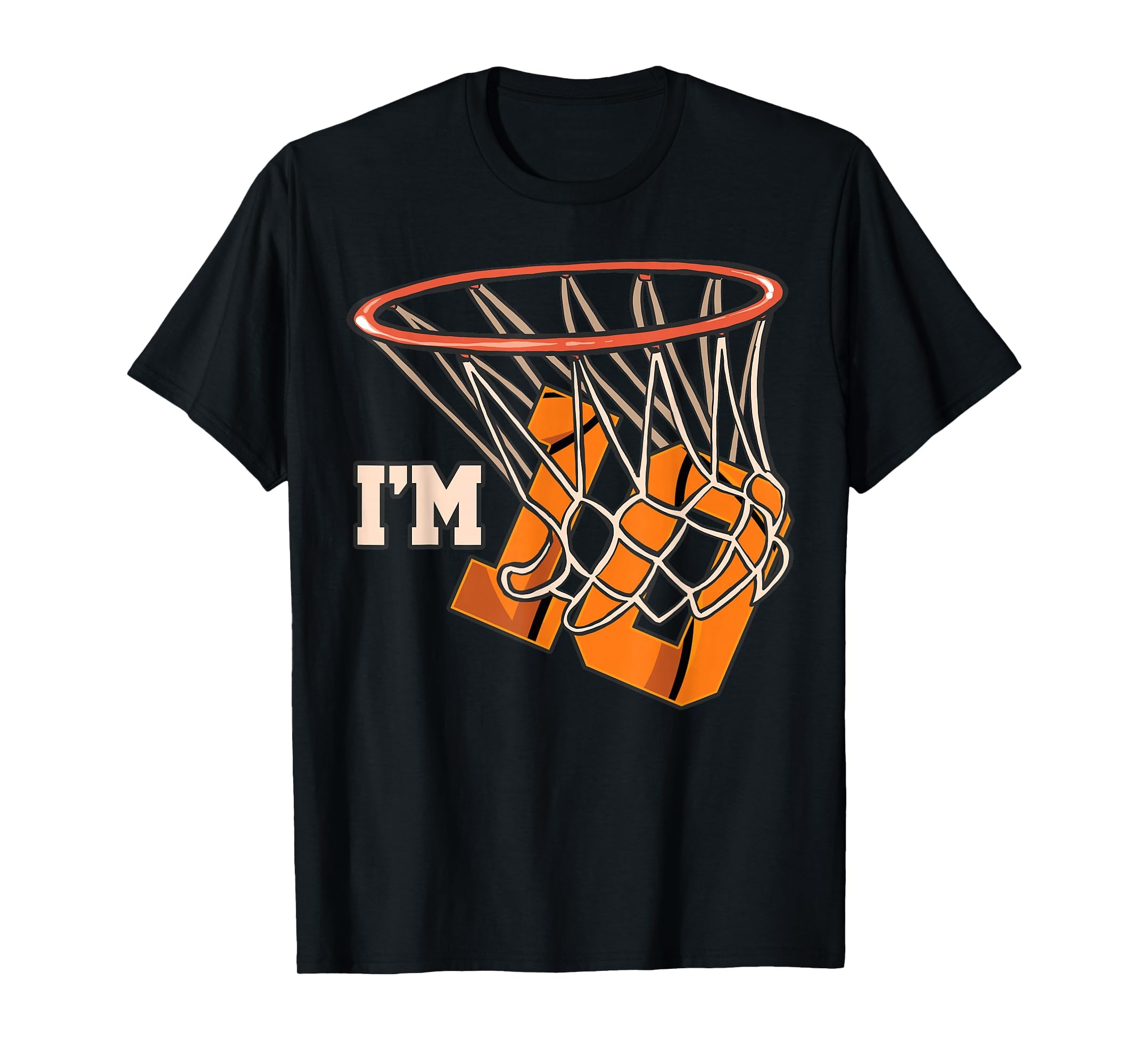 I'm 10 Basketball Theme Birthday Party Celebration 10 T-Shirt