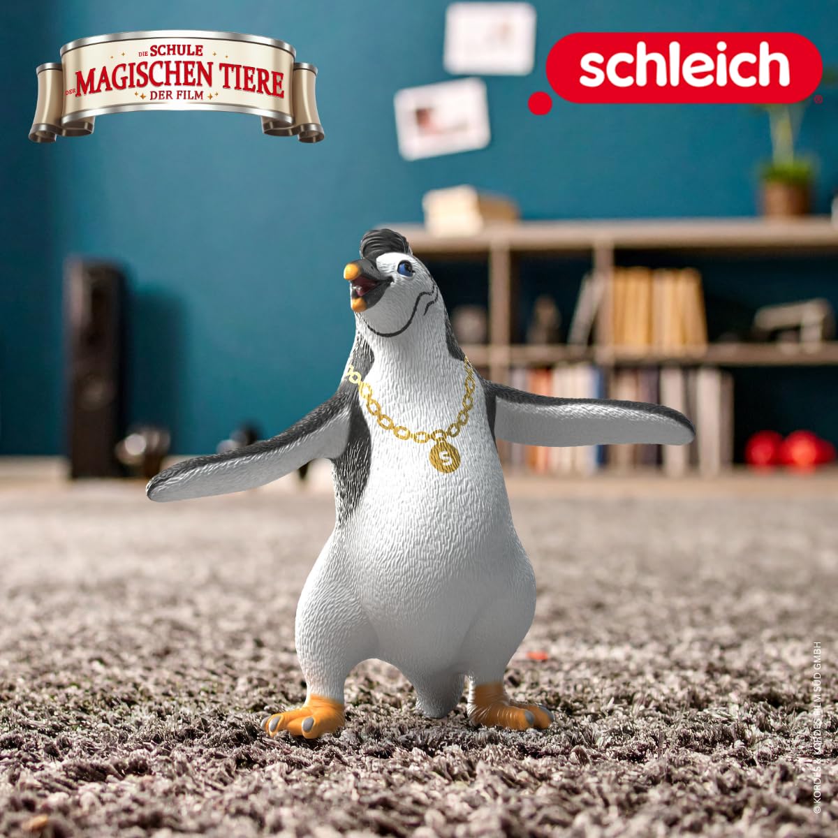 SCHLEICH The School of Magical Animals - Juri the Penguin - Magic Bird Animal Figurines for Kids 3+, Colorful, 3 inches - Image 2