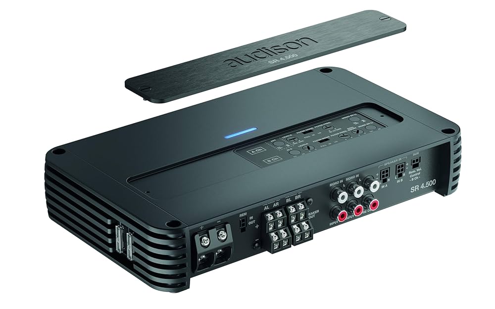 audison SR 4 アンプ Amazon.com: Audison SR 4.500.2 D-Class 4-Channel Amplifier