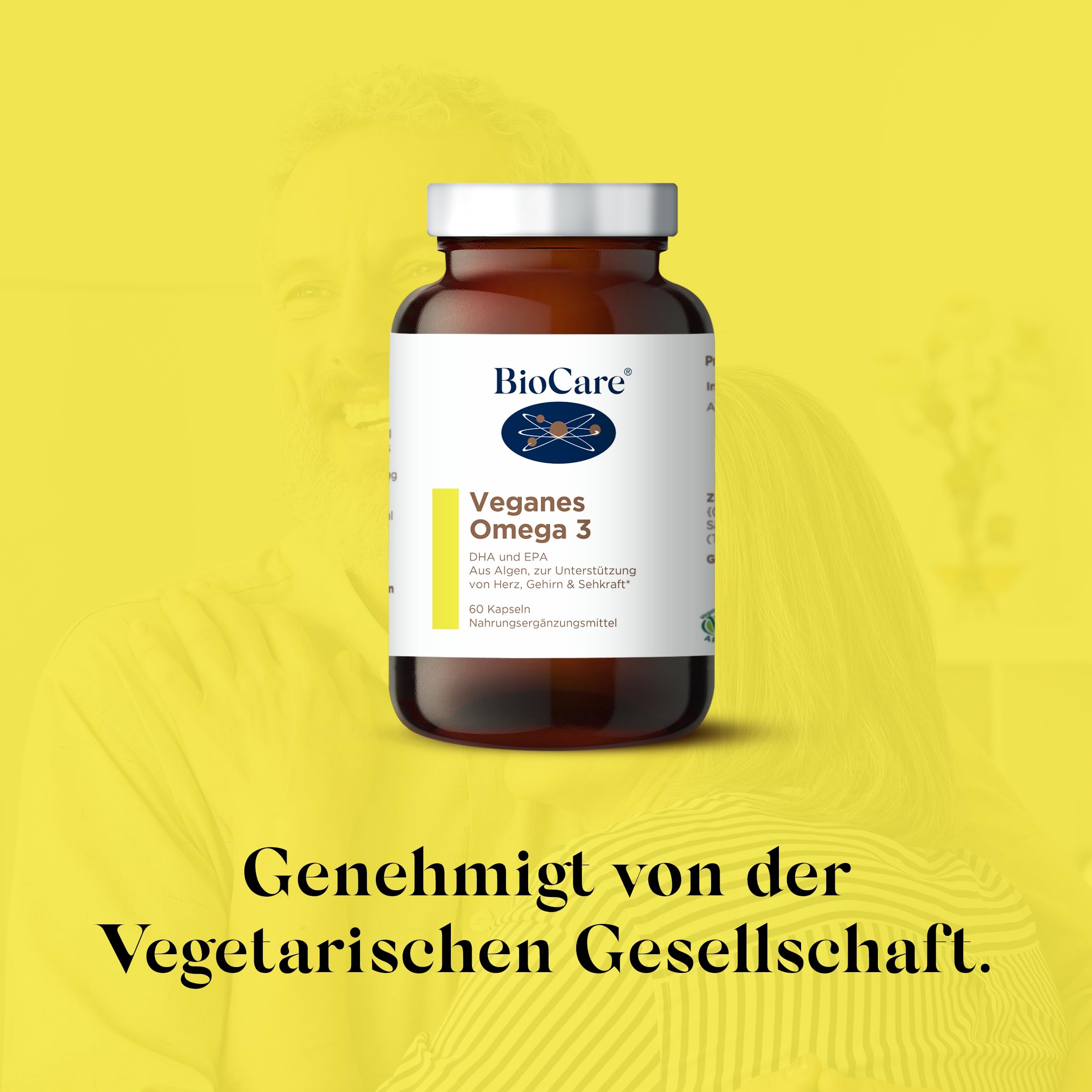 BioCare Vegan Omega 3 (Algen DHA & EPA), 60 Kapseln