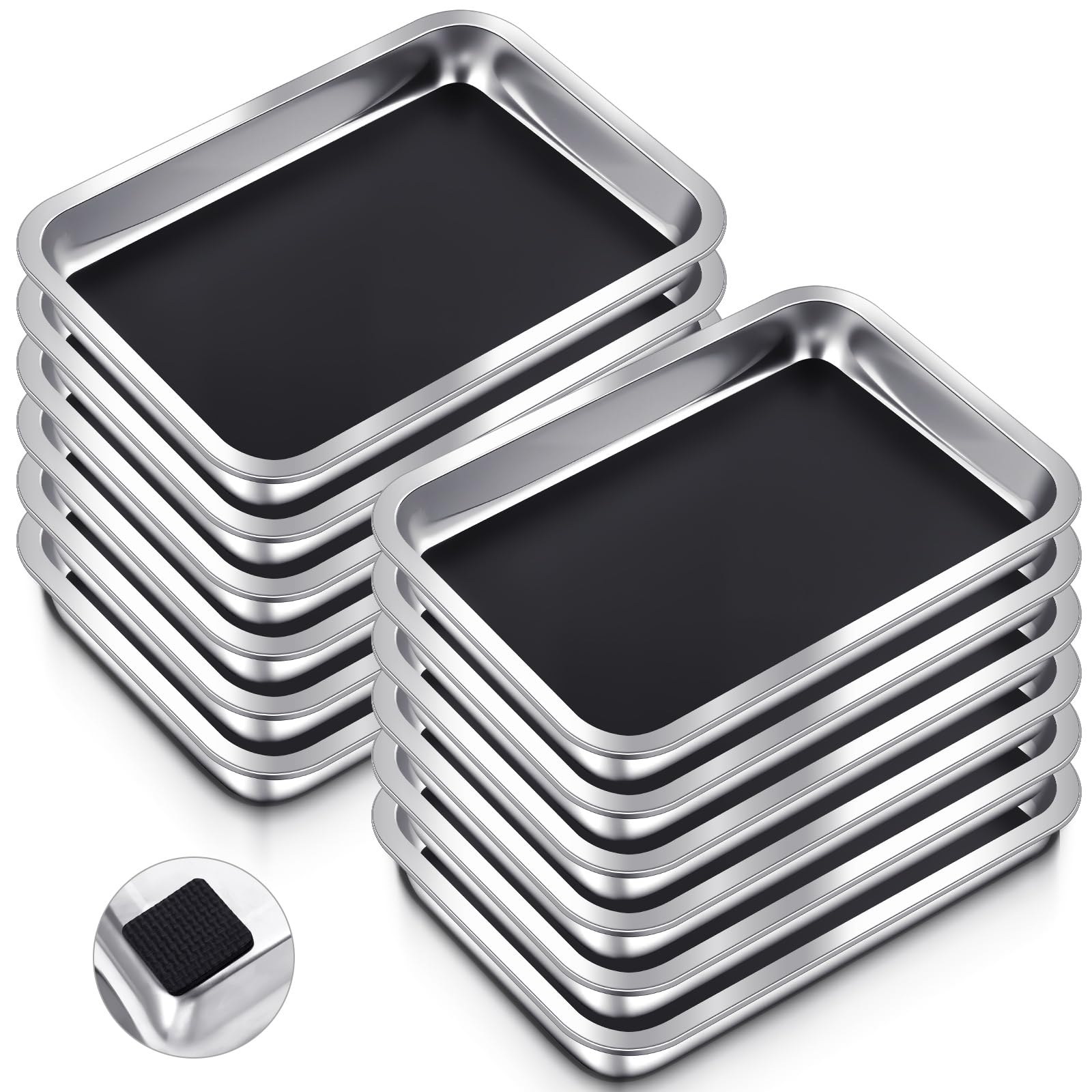 Conelist 8 Set 12.2 x 8.27 Inch Dissection Pan with Wax, Black — Amazon image 10