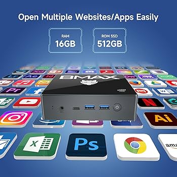 Amazon.com: Bmax B4 Plus Mini PC Intel N100(up to 3.4GHz) 16G DDR4