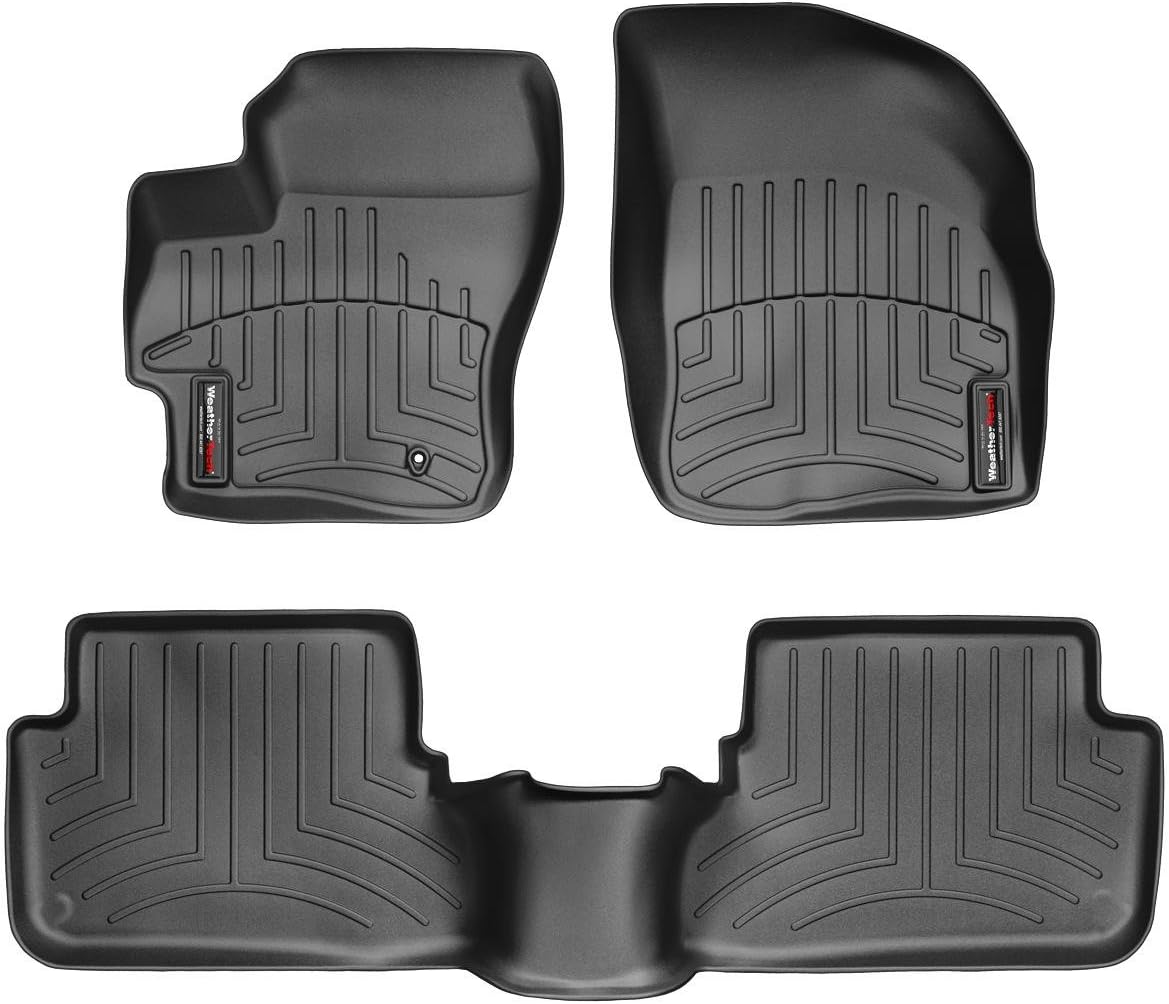 WeatherTech Custom Fit FloorLiners for Mazda MAZDA3-1st & 2nd Row (44147-1-2), Black