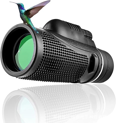 MOCANIO Monoculars Telescopio monocular de 10 x 42 pulgadas, con poca luz, visión nocturna, telescopio portátil, compacto, impermeable, a prueba de