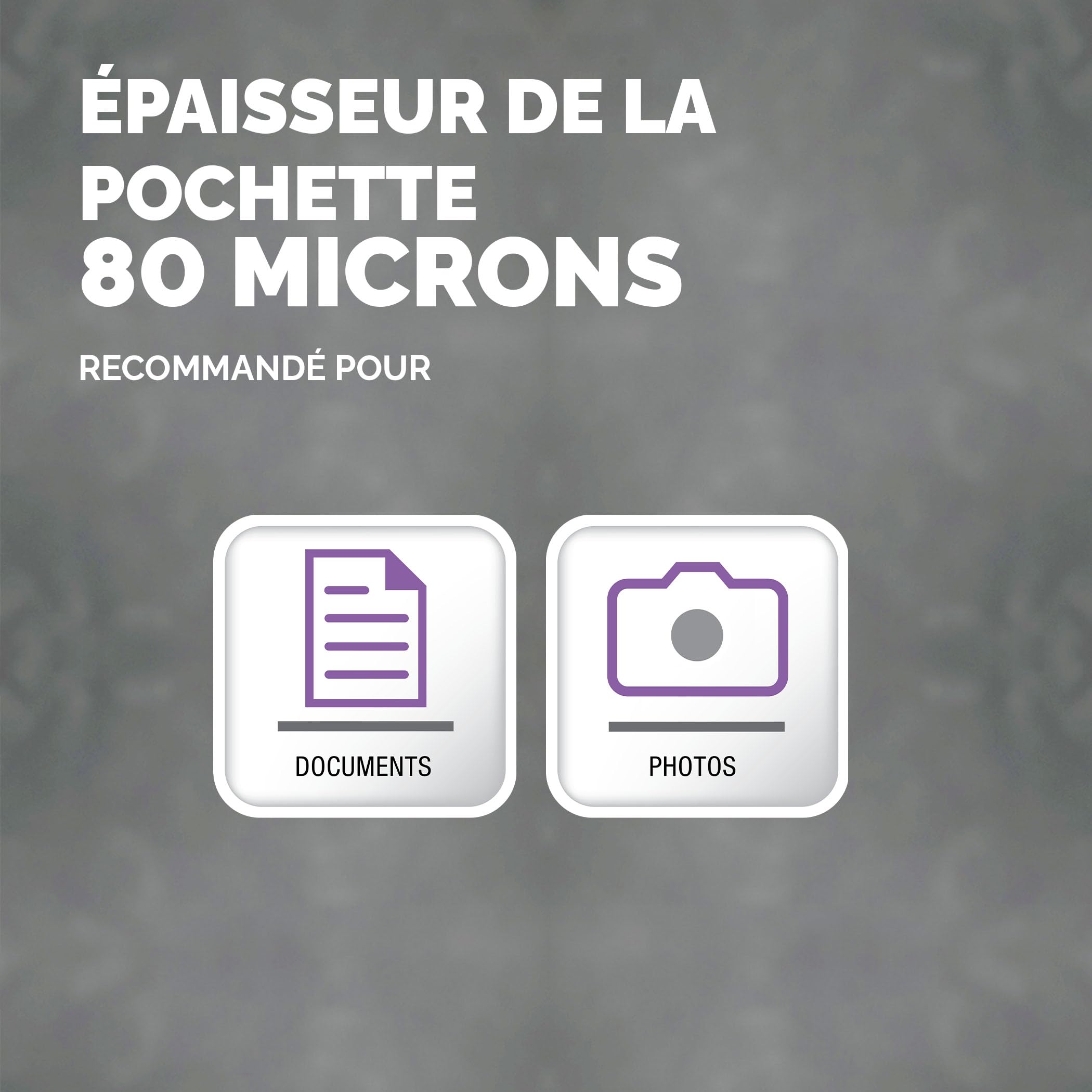 Fellowes pochettes de plastification Admire A4 80 microns lot de 25 brillant