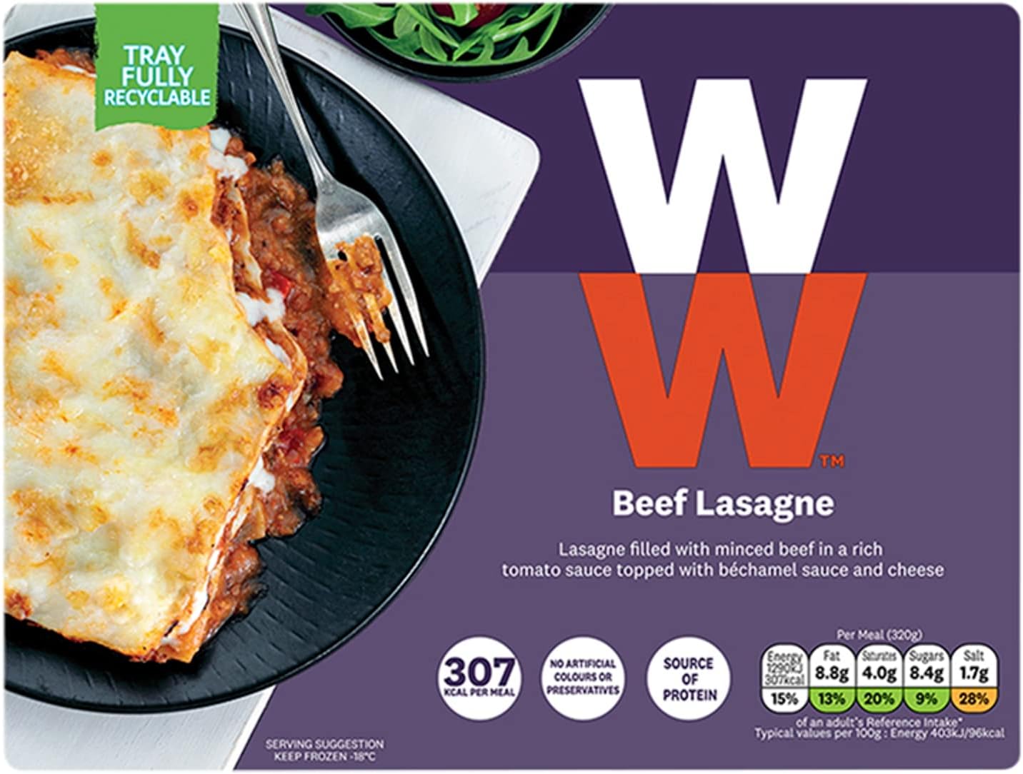 Weight Watchers From Heinz Beef Lasagne, 320g (Frozen)