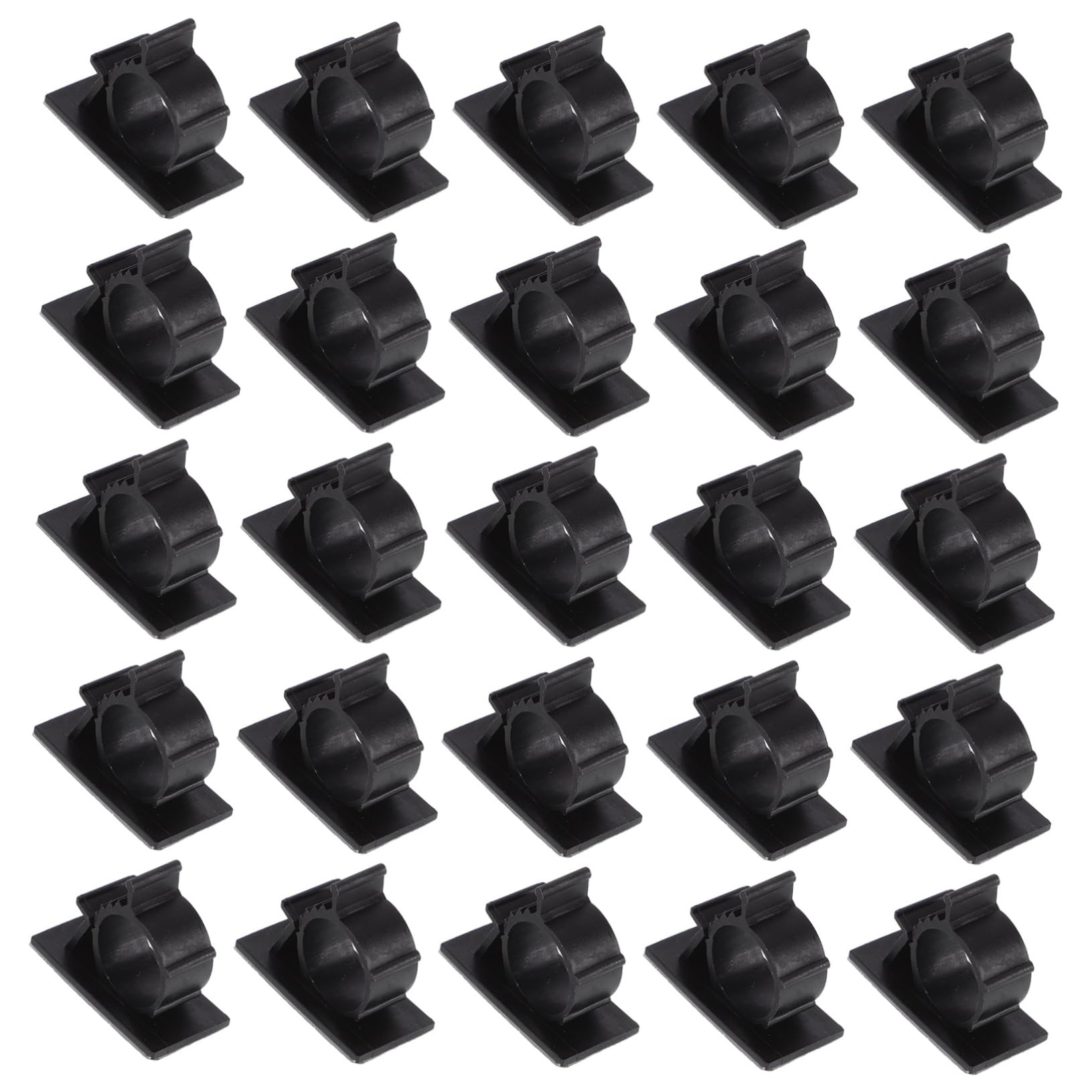 KICHOUSE Multifunctional Water Pipe Clamp Set 50pcs Cable Hose Clamp Self-adhesive Backing for Fixing Hoses Cables Tubes