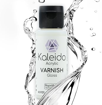 Kaleido Gaahleri 60ml KV101 Gloss Varnish, Water-Based Gloss Clear Coats; Top Coats/Protective Finish/Model Varnish for Scale Models, Cars,Mecha, Gundam, Miniatures, Resin & Plastic