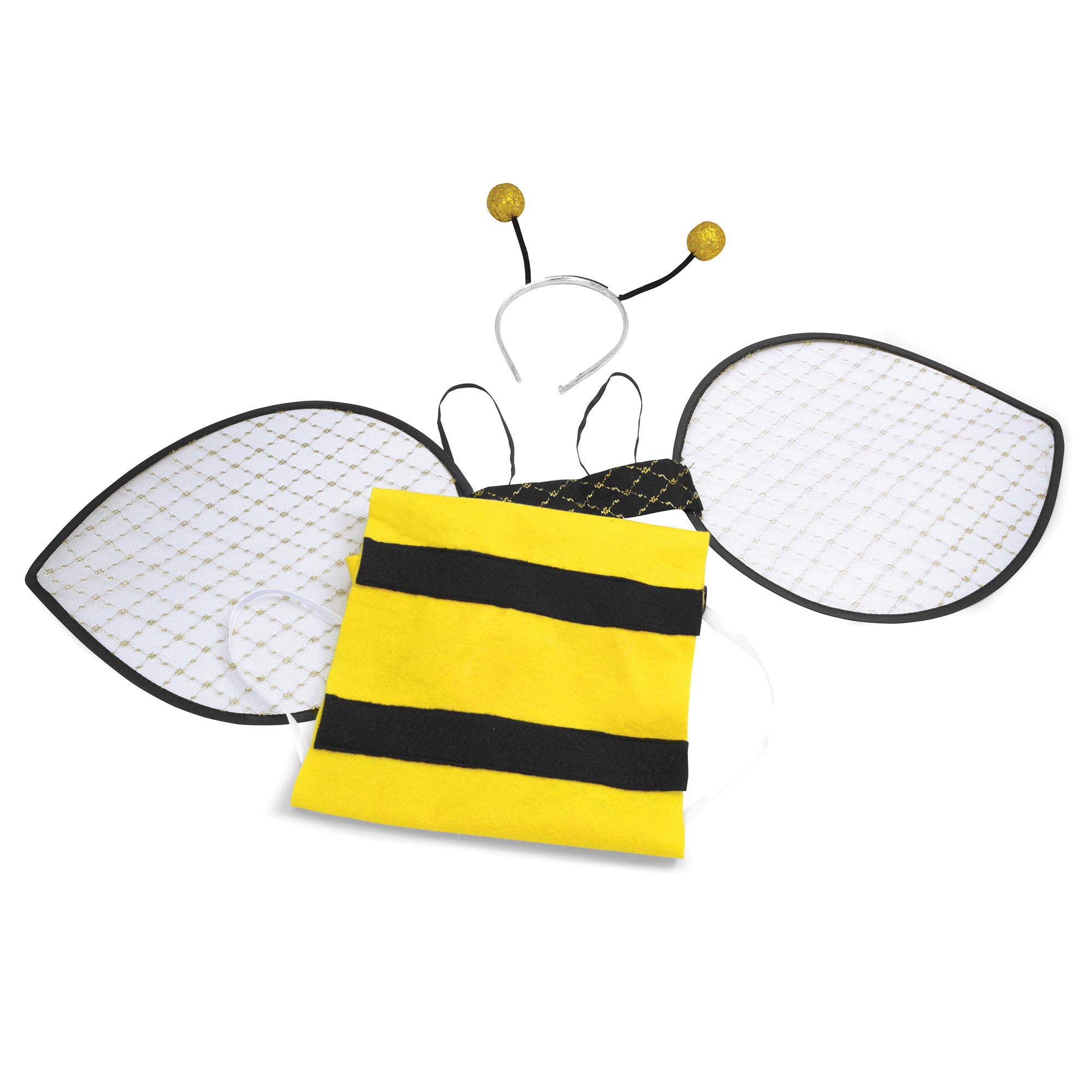 Bristol Novelty DS005 Costume Adult Bumble Bee Set, Womens, Yellow and Black, One Size