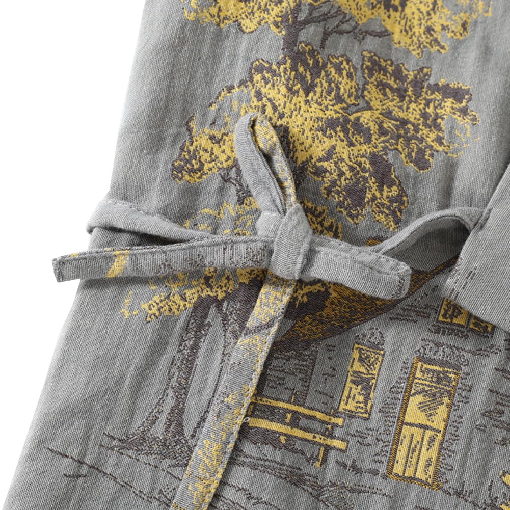 FANCYPUMPKIN Peignoir Kimono/Pyjama en Coton Style Japonais Classique pour Homme, Grandes Tailles
