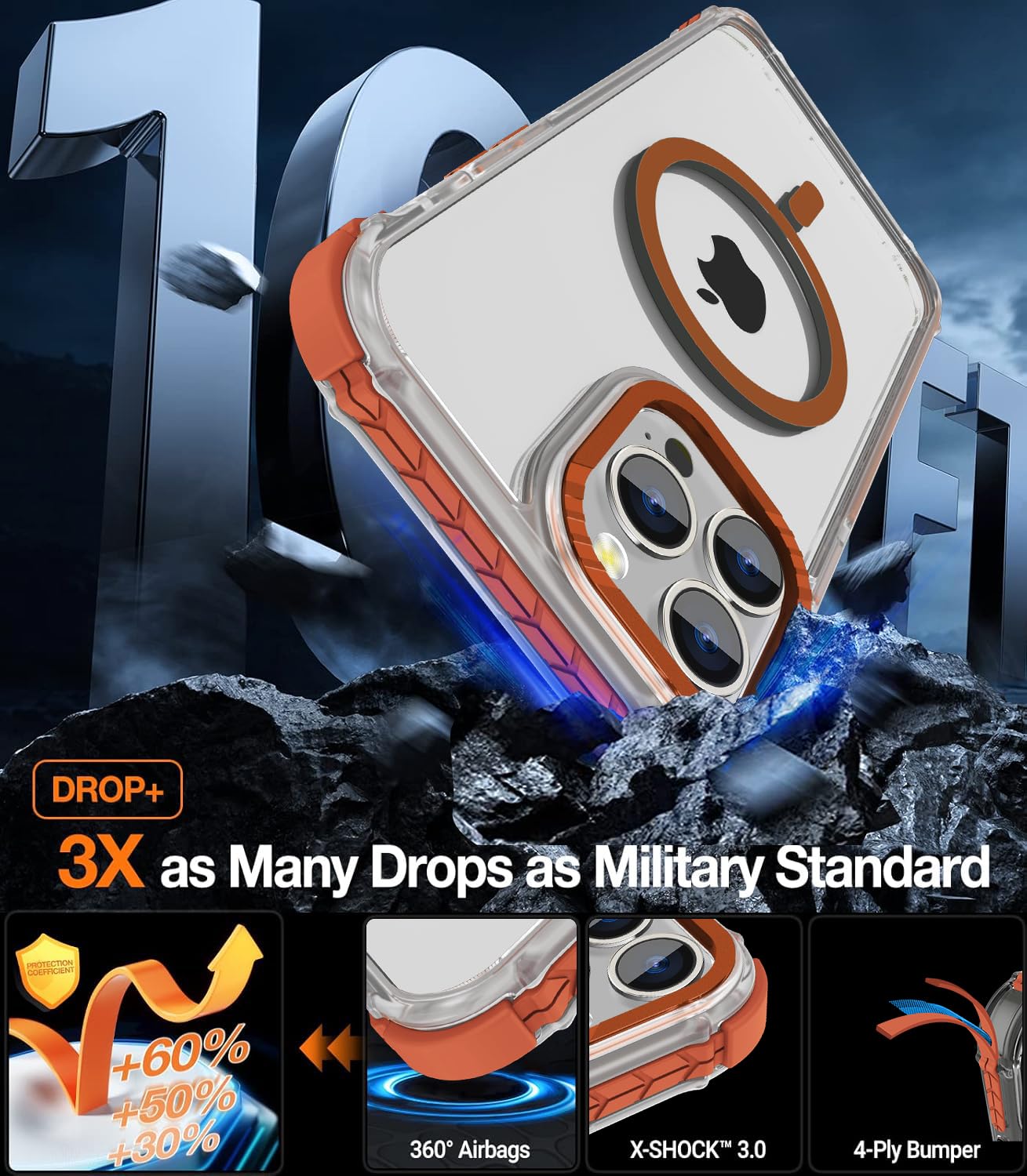 DEERLAMN Strong Magnetic Case For IPhone 17 Pro Max 6.9 - View #4