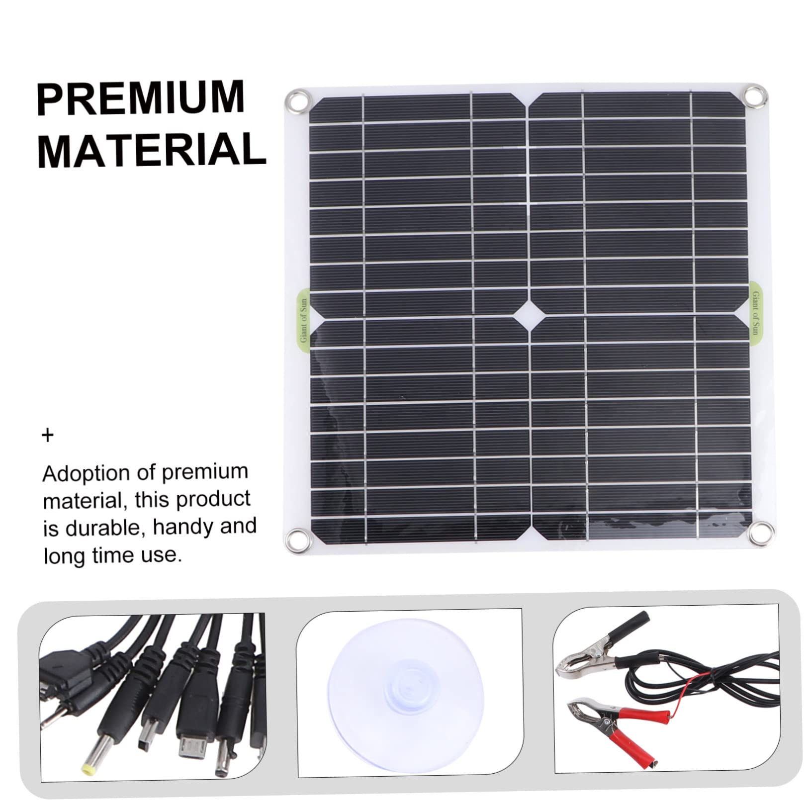 Happyyami Kits De Paneles Solares Panel De Solar Para Exteriores Panel Solar Monocristalino Fuente De Alimentacion De Emergencia