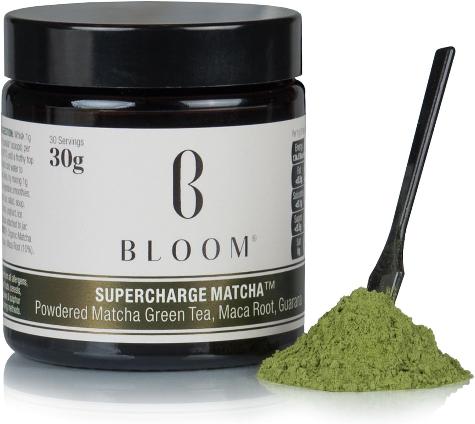Bloom Teas Supercharge Matcha Tea Powder, 30 g