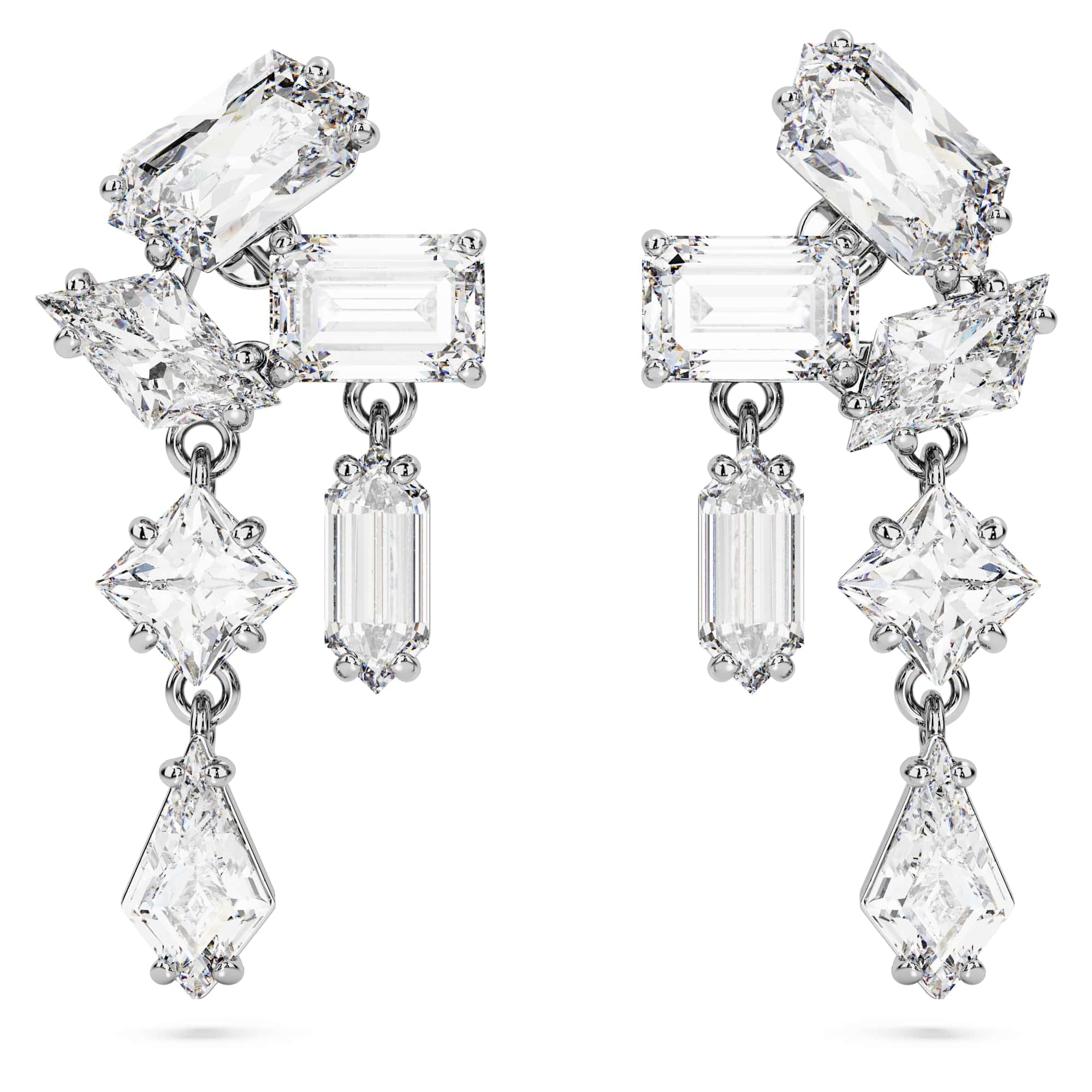 Swarovski Women's Gray White Mesmera Earrings - Earrings - One Size - Accessories