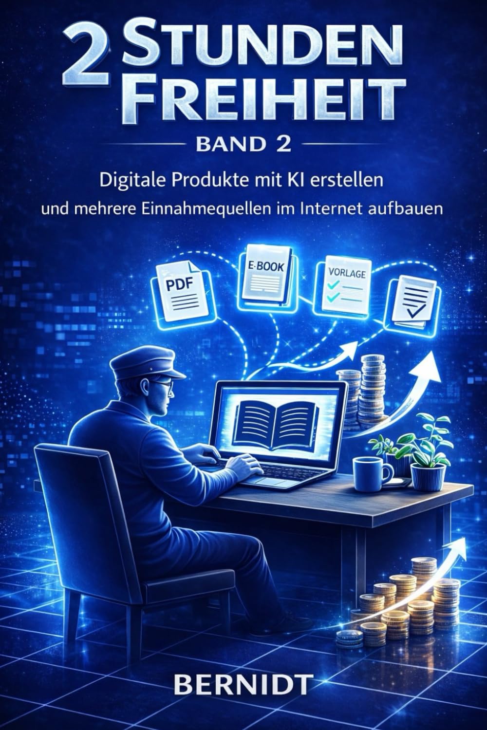 2 Stunden Freiheit: Digitale Produkte mit KI erstellen und mehrere Einnahmequellen im Internet aufbauen (Die Stunden-Freiheit-Reihe)