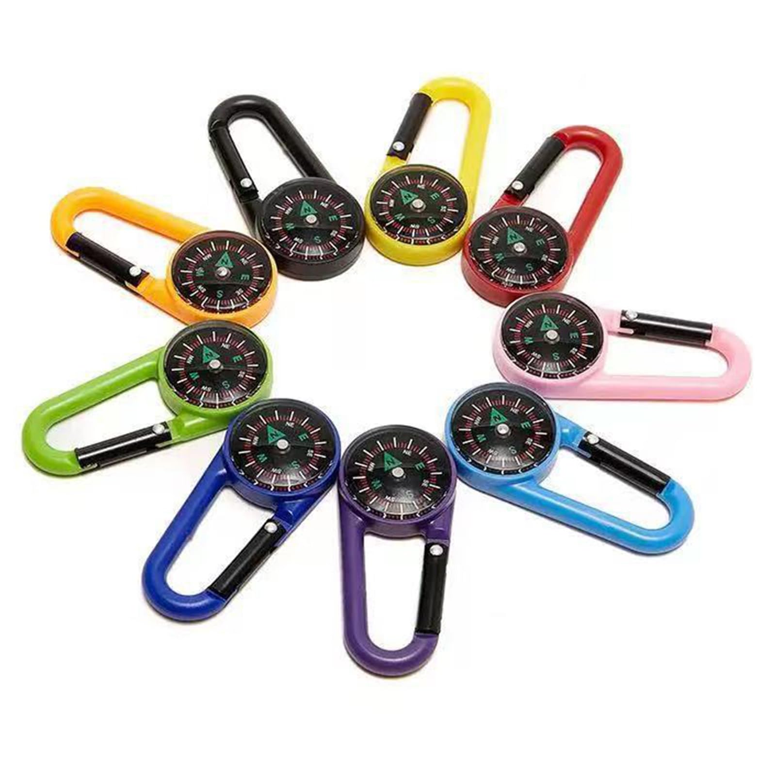 Bussola Portachiavi Mini Bussola da Campeggio Multicolore per Bambini Bussole Compatte Escursionismo Navigazione Outdoor