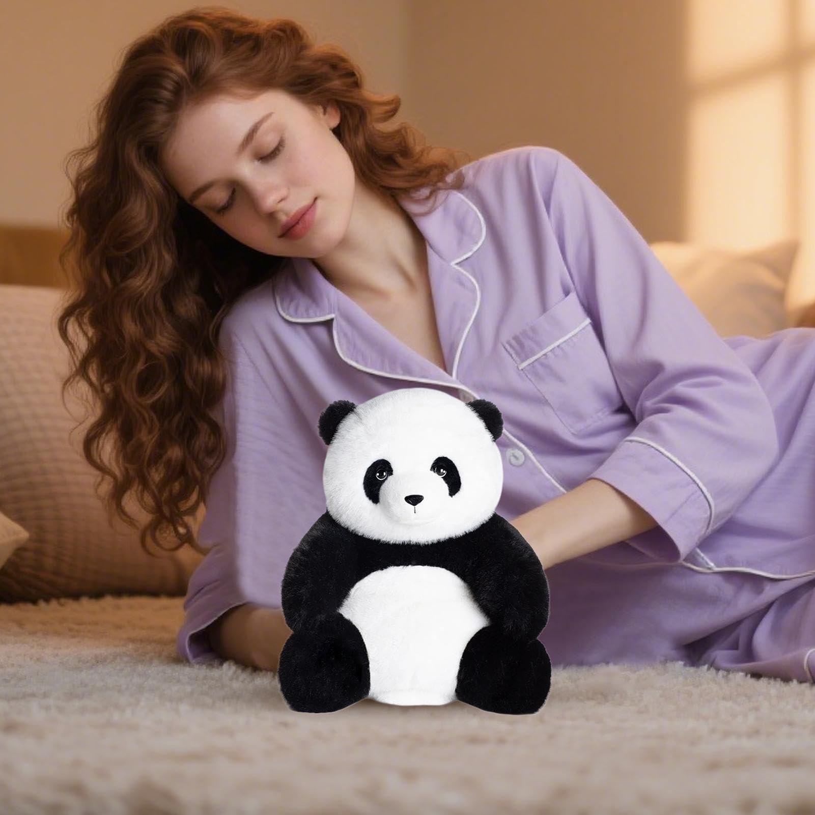 Panda Apaisant – Peluche Interactive Avec Musique Et Lumière – Compagnon De Nuit