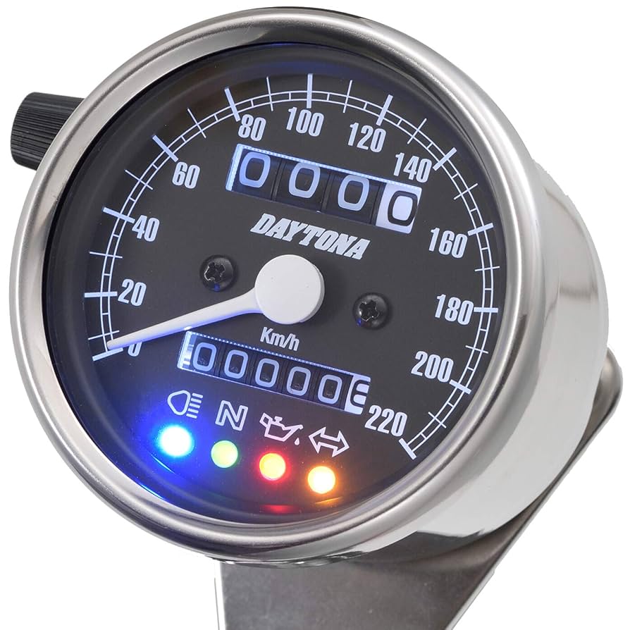 デイトナ　DAYTONA 製　スピードメーター　220KM DAYTONA（バイク用品） DAYTONA デイトナ 機械式スピード