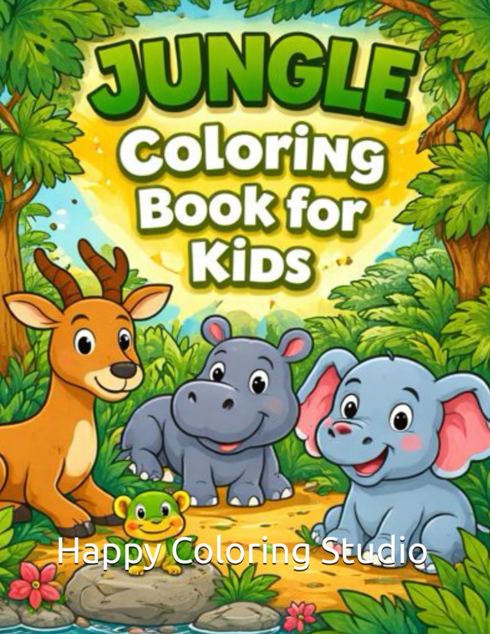 Jungle Coloring Book for Kids: Fun Animal Coloring Pages