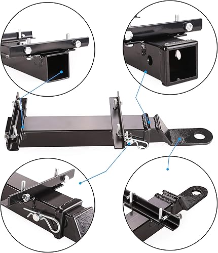 Miniatura 6 de 10L0L Kit universal de enganche de remolque y barra de agarre para Yamaha EZGO Club Car