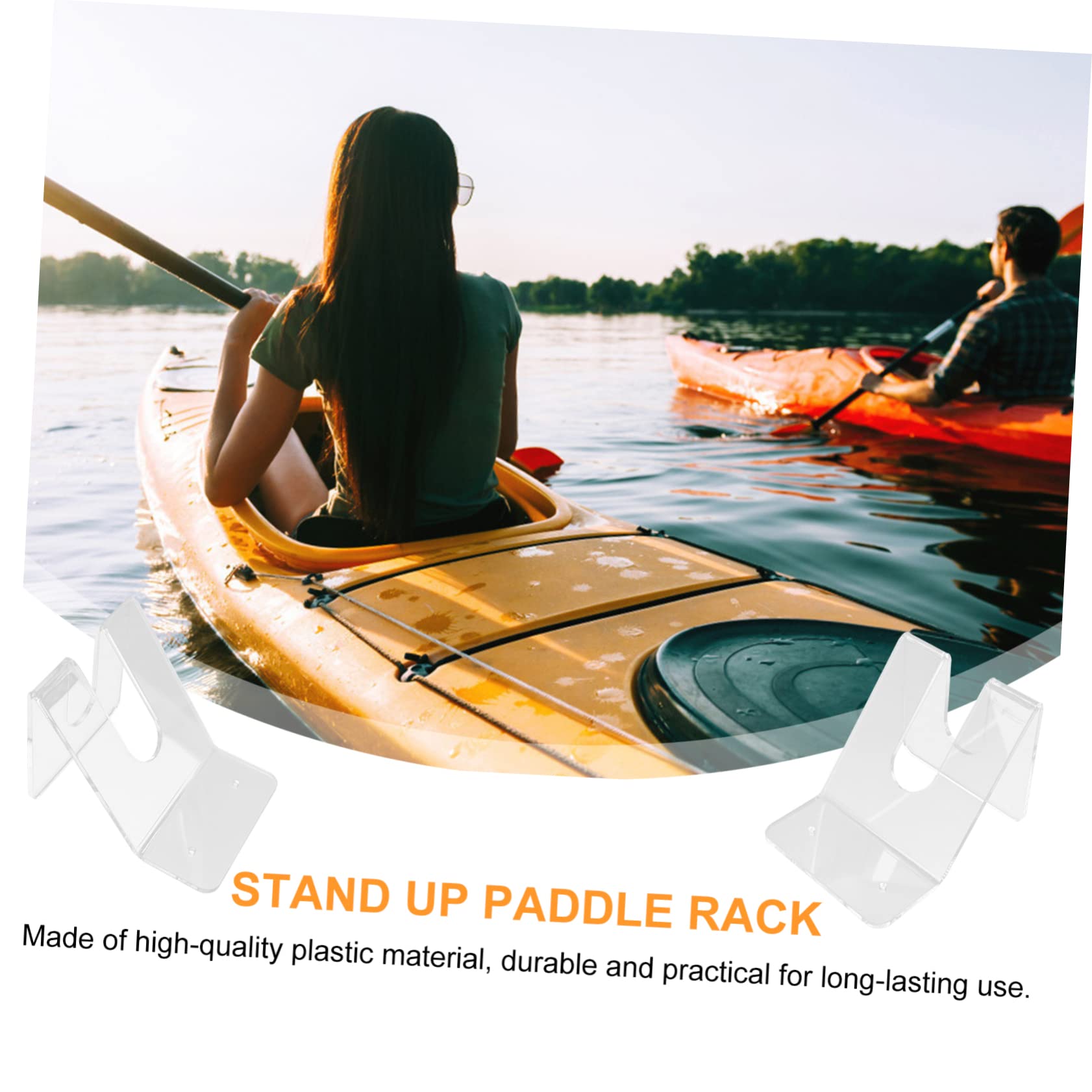 2pcs Paddle Wall Mount Boat Air Pump Carabiner Rack Garage Stand up Board Surfboard Paddle Board Sup Kayak Air Pump Converter Monitor Stands Surf Board Acrylic