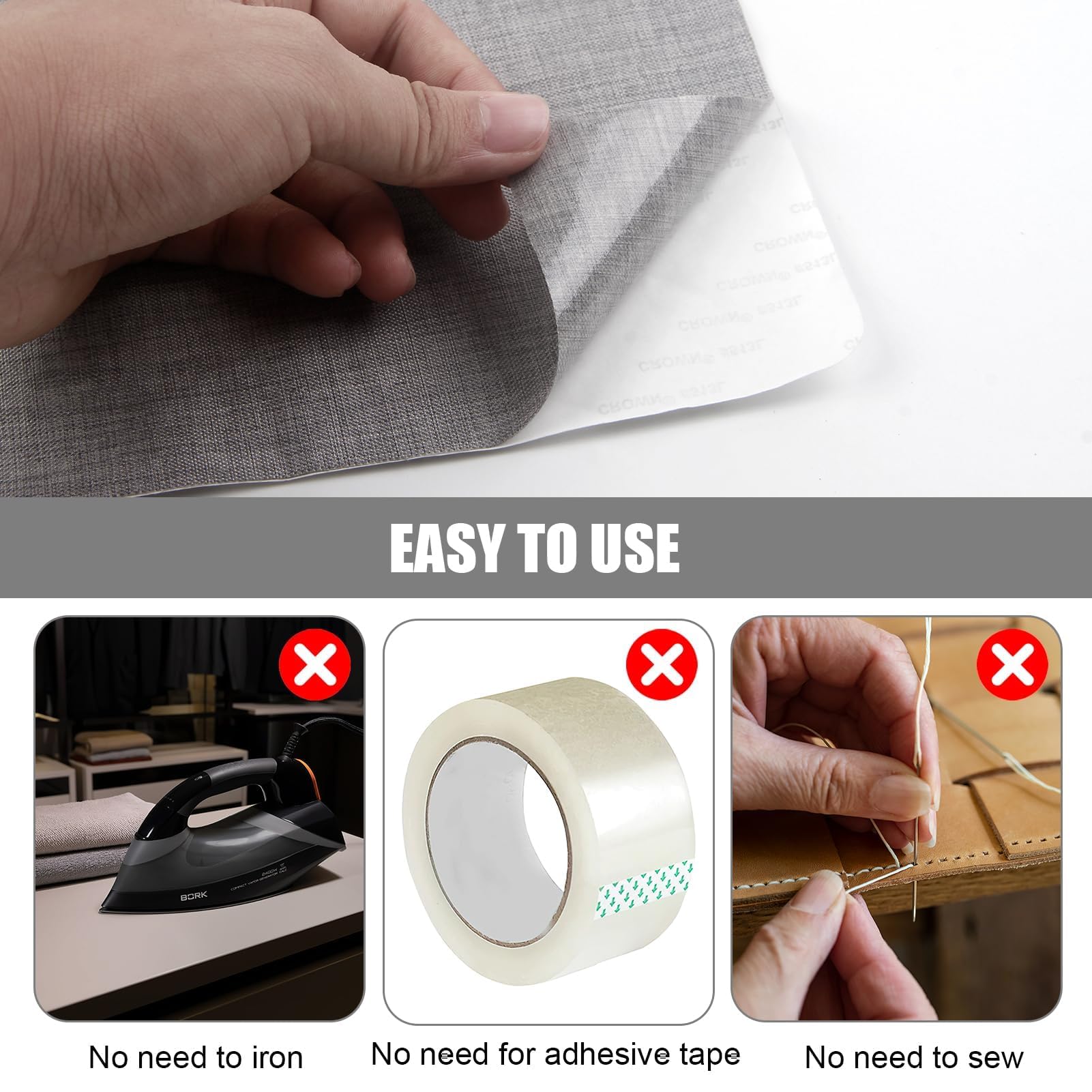 Patch Autocollant Tissu Tissu Autocollant Reparation 20x28cm3 Pièces-Patch En Tissu De 135808310924 Tissu Pour Canapé