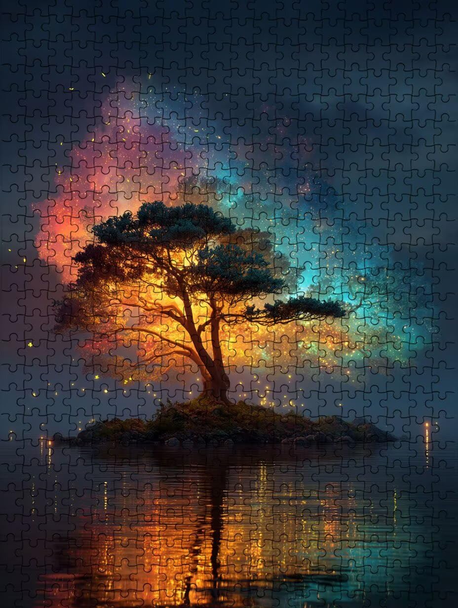 Drewniane puzzle dla dorosłych 6000, zabawne puzzle dekoracyjne, drzewo