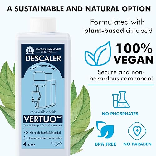 Miniatura 4 de Kit de descalcificación compatible con Nespresso, total de 8 usos, fórmula ecológica para limpiar la máquina de café, solución de descalcificación