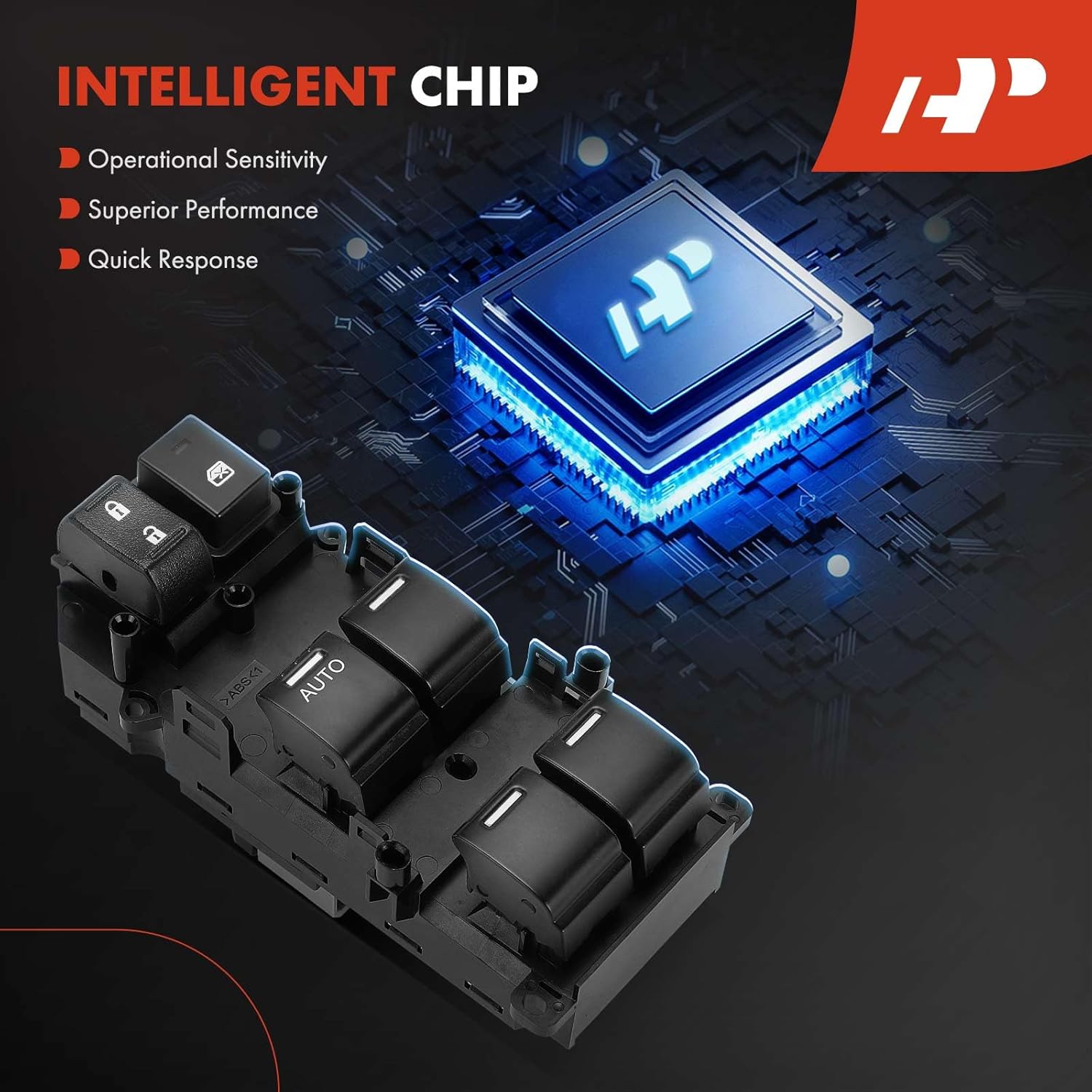 A-Premium Master Power Window Switch Compatible with Honda Accord 2013 2014 2015 2016, Front Left Driver Side